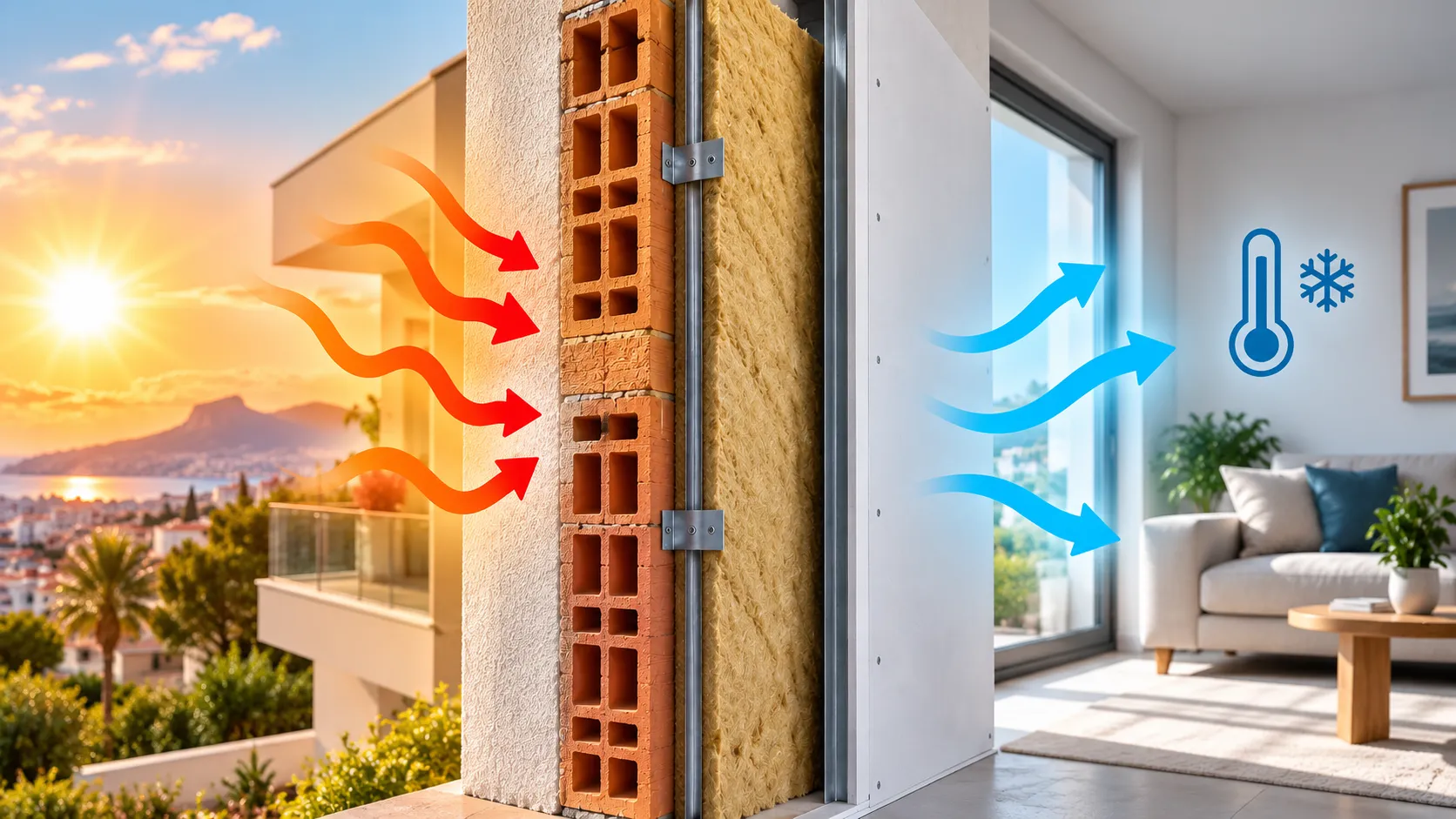 Aislamiento térmico en viviendas y edificios en Alicante para mejorar la eficiencia energética y el confort interior